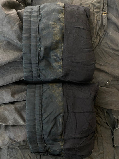 【ジャンク品】【メンズ】 BURBERRY バーバリー ENGLAND製 80S OILED HUNTING COAT オイルハンティングコート アウター 141-240209-ks-08-min カラー：ネイビー 万代Net店