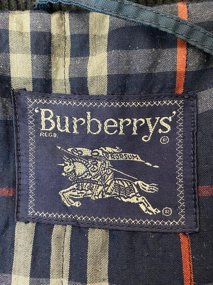 【ジャンク品】【メンズ】 BURBERRY バーバリー ENGLAND製 80S OILED HUNTING COAT オイルハンティングコート アウター 141-240209-ks-08-min カラー：ネイビー 万代Net店