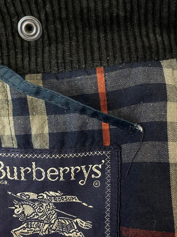 【ジャンク品】【メンズ】 BURBERRY バーバリー ENGLAND製 80S OILED HUNTING COAT オイルハンティングコート アウター 141-240209-ks-08-min カラー：ネイビー 万代Net店