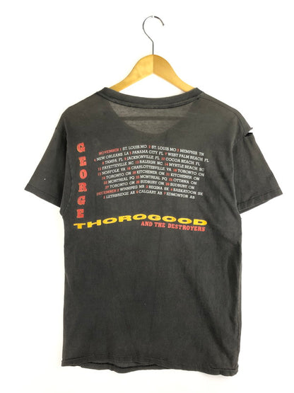 【現状渡し品】【メンズ】 GEORGE THOROGOOD & DESTROYERS ジョージ サラグッド & デストロイヤーズ 1991"BOOGIE PEOPLE"TEE ブギー ピープル Tシャツ 半袖Tシャツ 146-251102-na-01-tag サイズ：サイズ表記なし 下記参照 カラー：チャコールグレー 万代Net店
