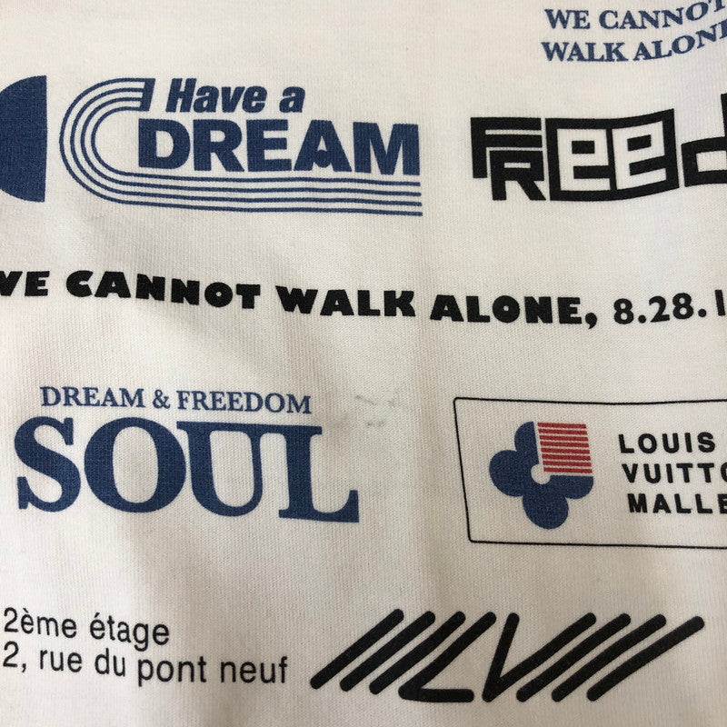 【中古品】【メンズ】 LOUIS VUITTON ルイ・ヴィトン 19AW ALLOVER LOGO PRINT S/S TEE RM192M NPG HHY20W オールオーバー ロゴプリント ショートスリーブ Tシャツ 半袖 トップス 141-250430-kk-23-fuz サイズ：S カラー：ホワイト 万代Net店