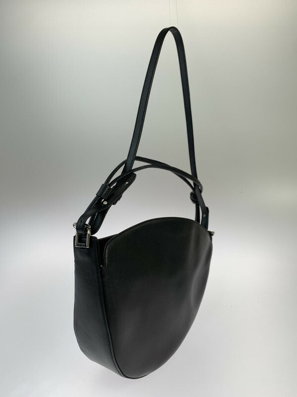 【LIFTる。景品】【中古品】【レディース】KABINETT CURVE SHOULDER BAG カビネット レザー ショルダーバッグ カバン 鞄 188-230713-ab-15-min カラー：ブラック 万代Net店
