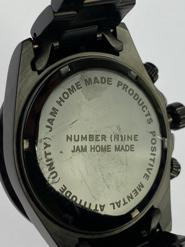 【中古品】【メンズ】  NUMBER (N)INE × JAM HOME MADE DIAMOND WATCH TYPE C NBJAM006 ナンバーナイン ジャムホームメイド 腕時計 198-240712-yn-16-min カラー：ブラック 万代Net店