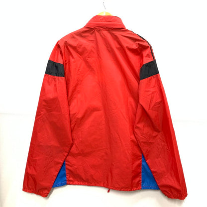 【中古品】【メンズ】 adidas アディダス フランス製 ナイロンジャケット アウター ブランド 古着 146-250223-gm-37-fuz サイズ：L カラー：レッド 万代Net店
