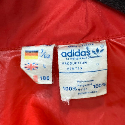 【中古品】【メンズ】 adidas アディダス フランス製 ナイロンジャケット アウター ブランド 古着 146-250223-gm-37-fuz サイズ：L カラー：レッド 万代Net店