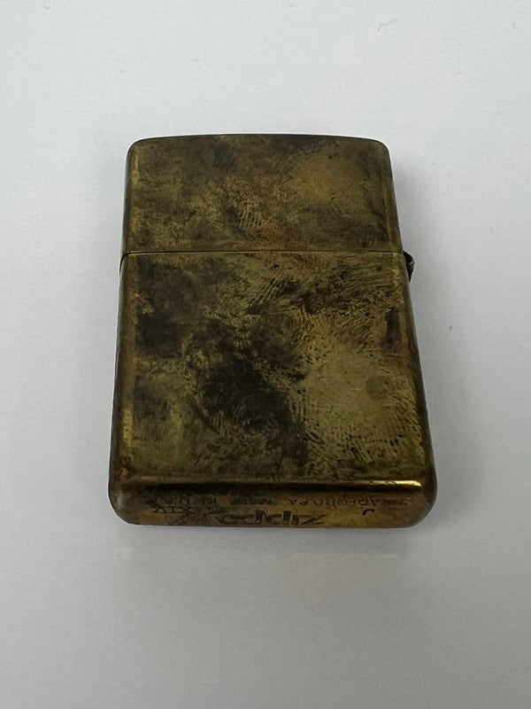 【中古品】【メンズ/レディース】 ZIPPO ジッポ MARLBORO SOLID BRASS マールボロ ソリッドブラス 2面加工 オイルライター 喫煙具 1998年製造 インサイドユニット 1998年製 206-260612-kk-03-hon カラー：BRASS 万代Net店