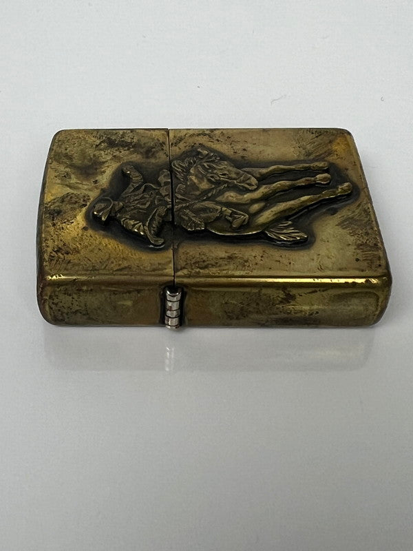 【中古品】【メンズ/レディース】 ZIPPO ジッポ MARLBORO SOLID BRASS マールボロ ソリッドブラス 2面加工 オイルライター 喫煙具 1998年製造 インサイドユニット 1998年製 206-260612-kk-03-hon カラー：BRASS 万代Net店