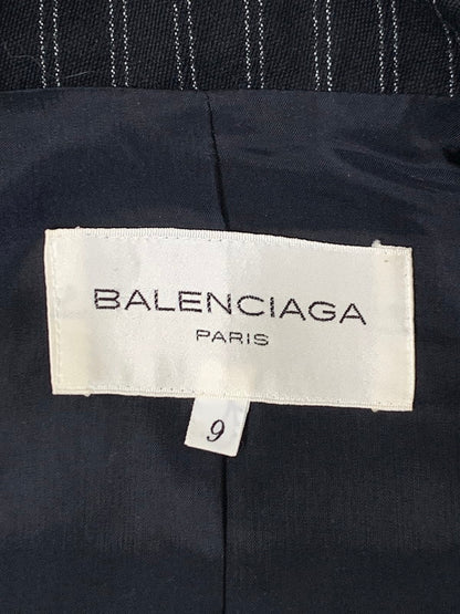 【中古品】【レディース】 BALENCIAGA バレンシアガ SUIT SET UP スーツセットアップ ジャケット スカート 168-241121-yn-10-min サイズ：ジャケット9/スカート11 カラー：ブラック 万代Net店