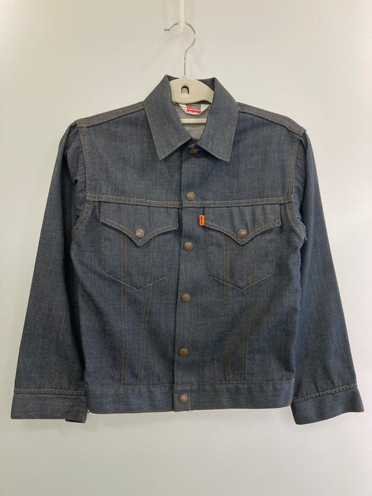 【中古品】【レディース】 BOYS DENIM JACKET 70's ORANGE TAB SCOVIL SNAP BUTTON 70年代 ボーイズ デニム ジャケット レディース アウター Gジャン 169-260509-yn-08-min サイズ：14 カラー：インディゴ 万代Net店