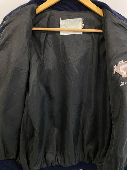 【中古品】【メンズ】  HOLLOWAY ホロウェイ STADIUM JACKET スタジアムジャケット スタジャン アウター 146-250107-me-11-min サイズ：M カラー：ネイビー/オレンジ 万代Net店