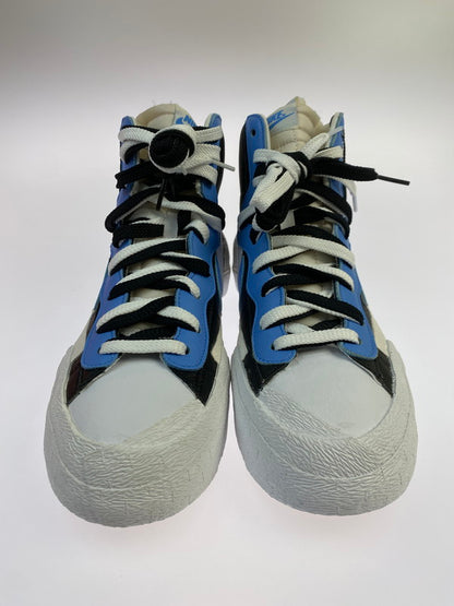 【LIFTる。景品】【中古】【メンズ】 NIKE ナイキ ×SACAI サカイ BLAZER MID BV0072-001 ブレーザー ミッド スニーカー 靴 160-250424-jt-06-min サイズ：US 10.5 28.5cm カラー：BLACK/WHITE-UNIVERSITY BULE 万代Net店