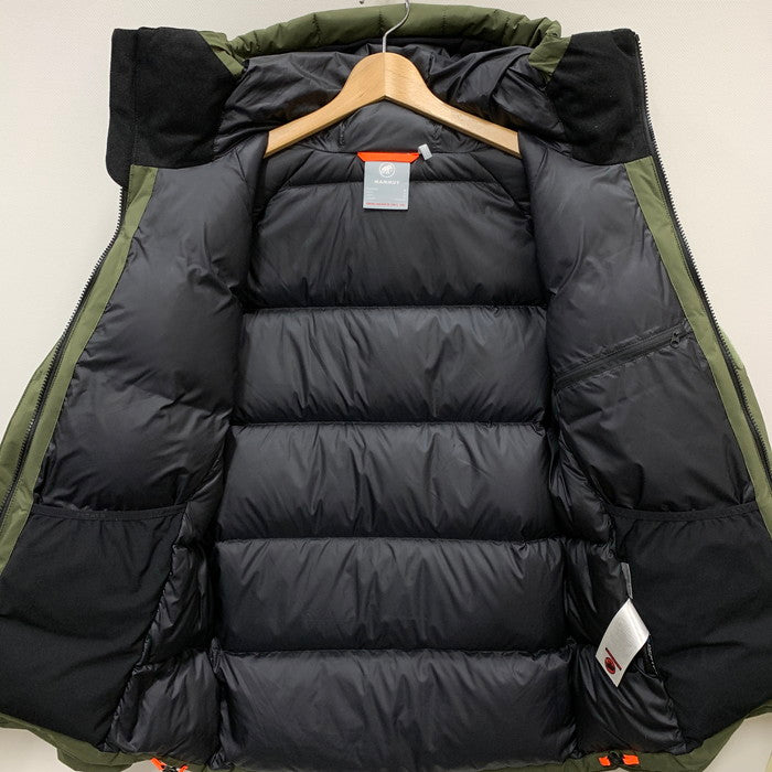 【中古品】【メンズ】 Mammut マムート 1011-01940 ICEFALL SO THERMO HOODED JACKET ダウンジャケット ブランド 古着  144-250224-gm-13-fuz サイズ：M カラー：オリーブ 万代Net店