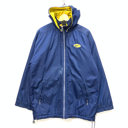 【中古品】【メンズ】 NIKE ナイキ ナイロンジャケット ブルゾン アウター ブランド 古着 146-250302-gm-28-fuz サイズ：S カラー：ネイビー 万代Net店