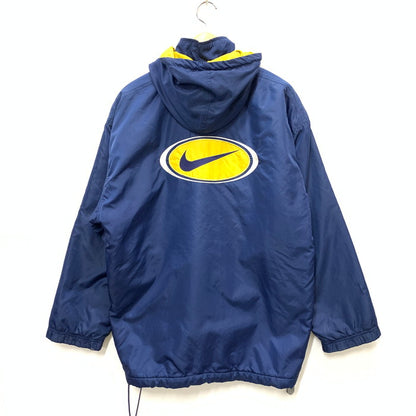 【中古品】【メンズ】 NIKE ナイキ ナイロンジャケット ブルゾン アウター ブランド 古着 146-250302-gm-28-fuz サイズ：S カラー：ネイビー 万代Net店