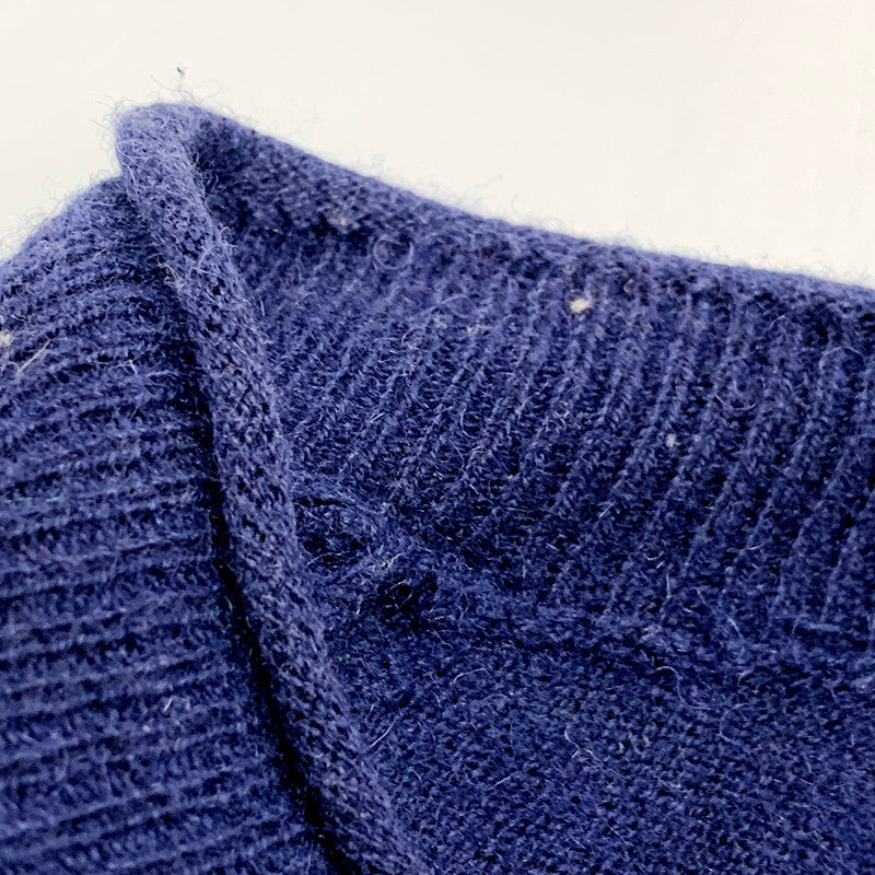 【中古品】【メンズ】 DIESEL ディーゼル WOOL KNIT ウールニット トップス 141-240802-ay-04-izu サイズ：S カラー：ネイビー 万代Net店