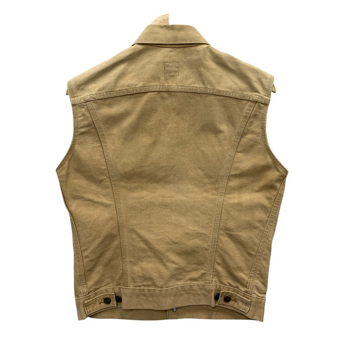 【中古品】【メンズ】 Carhartt カーハート 80s リメイク DUCK TRUCKER VEST ダックトラッカーベスト 古着 146-250224-gm-19-fuz サイズ：36 カラー：ベージュ 万代Net店