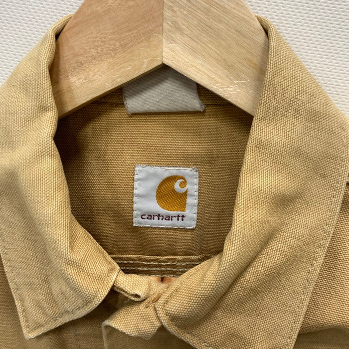 【中古品】【メンズ】 Carhartt カーハート 80s リメイク DUCK TRUCKER VEST ダックトラッカーベスト 古着 146-250224-gm-19-fuz サイズ：36 カラー：ベージュ 万代Net店