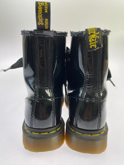 【中古品】【レディース】 Dr.Martens ドクターマーチン PATENT 8HOLE BOOTS パテント 8ホール ブーツ レディースシューズ 靴 ブーツ エナメル 167-241124-em-06-min カラー：ブラック 万代Net店