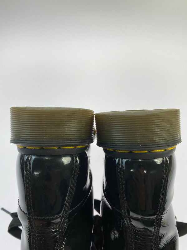 【中古品】【レディース】 Dr.Martens ドクターマーチン PATENT 8HOLE BOOTS パテント 8ホール ブーツ レディースシューズ 靴 ブーツ エナメル 167-241124-em-06-min カラー：ブラック 万代Net店