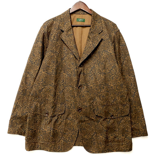 【中古品】【メンズ】 TAKE&SONS テイク アンド サンズ 23101 FISH BATIC SACK JACKET フィッシュ バティック サック ジャケットトップス アウター 144-250920-ya-04-izu サイズ：4 カラー：茶 万代Net店
