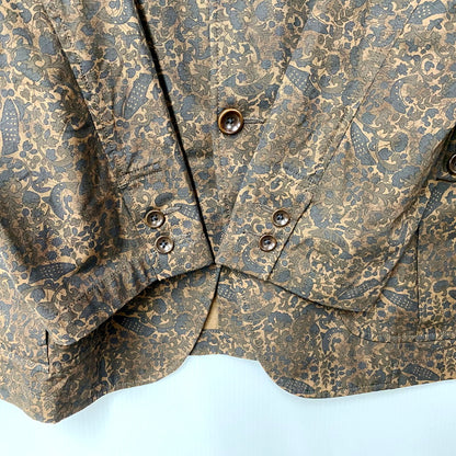 【中古品】【メンズ】 TAKE&SONS テイク アンド サンズ 23101 FISH BATIC SACK JACKET フィッシュ バティック サック ジャケットトップス アウター 144-250920-ya-04-izu サイズ：4 カラー：茶 万代Net店