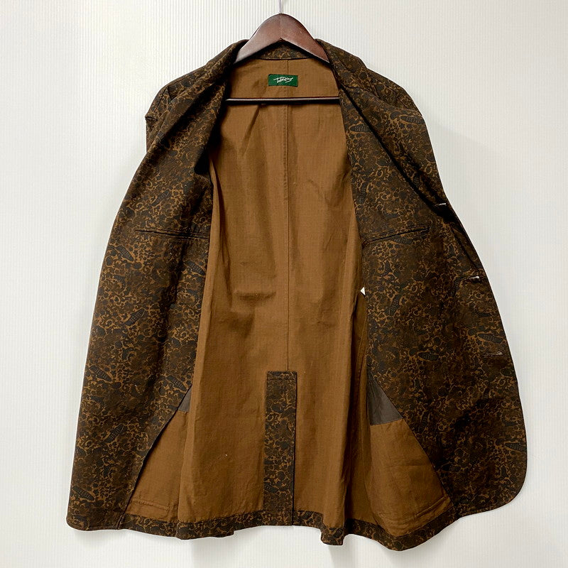 【中古品】【メンズ】 TAKE&SONS テイク アンド サンズ 23101 FISH BATIC SACK JACKET フィッシュ バティック サック ジャケットトップス アウター 144-250920-ya-04-izu サイズ：4 カラー：茶 万代Net店