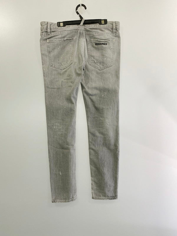 【中古品】【レディース】 DSQUARED2 ディースクエアード S72LA0883 GREY WASH SKATER JEANS ジーンズ パンツ ボトムス 171-240725-ks-15-min サイズ：38 カラー：グレー系 万代Net店