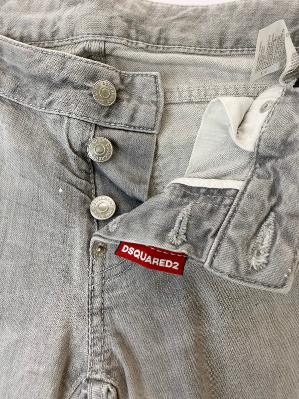 【中古品】【レディース】 DSQUARED2 ディースクエアード S72LA0883 GREY WASH SKATER JEANS ジーンズ パンツ ボトムス 171-240725-ks-15-min サイズ：38 カラー：グレー系 万代Net店