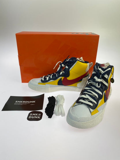 【中古品】【メンズ】 NIKE ナイキ ×SACAI サカイ BLAZER MID SACAI VARSITY MAIZE BV0072-700 ブレーザー ミッド サカイ バーシティーメイズ 160-250424-jt-05-min サイズ：US 9.5 27.5cm カラー：VARSITY MAIZE/VARSITY RED 万代Net店