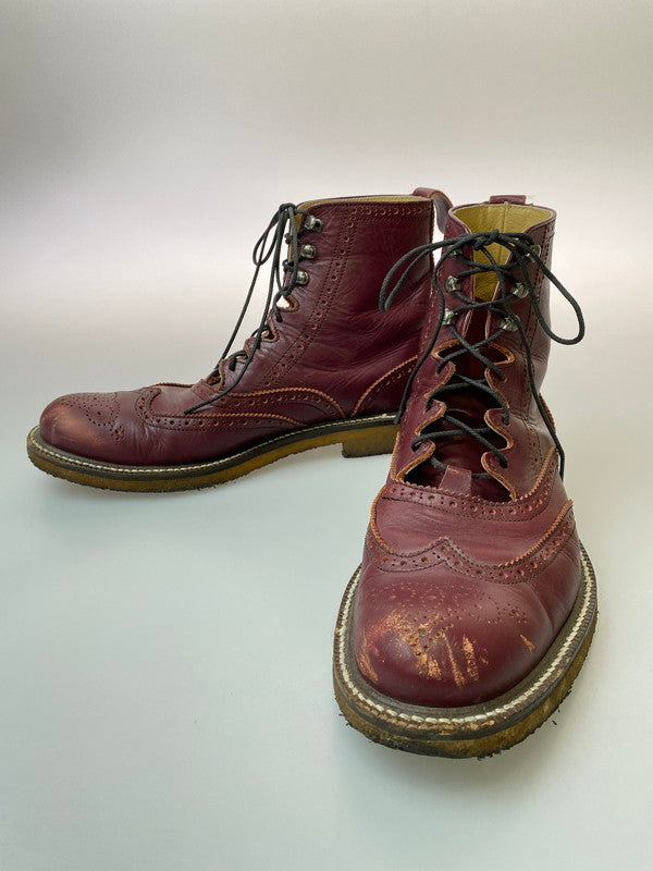 【現状渡し品】【メンズ】 Dry Bones ドライボーンズ GILLIE HALF BOOTS DSHC008 ギリーハーフブーツ 靴 165-251226-yn-19-min サイズ：7 1/2 カラー：バーガンディ 万代Net店