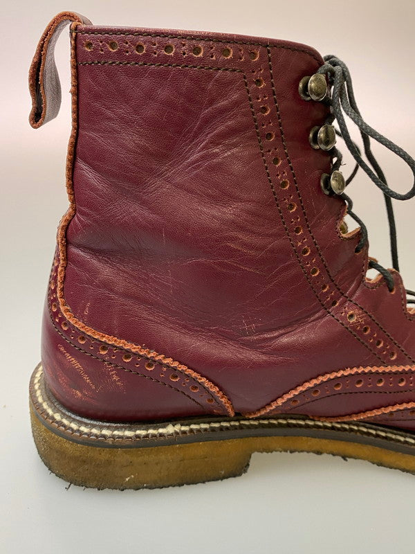 【現状渡し品】【メンズ】 Dry Bones ドライボーンズ GILLIE HALF BOOTS DSHC008 ギリーハーフブーツ 靴 165-251226-yn-19-min サイズ：7 1/2 カラー：バーガンディ 万代Net店