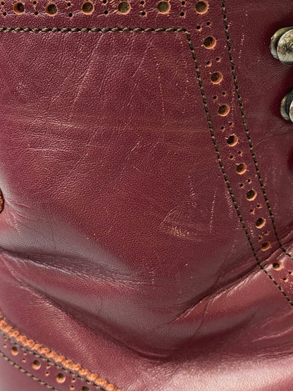 【現状渡し品】【メンズ】 Dry Bones ドライボーンズ GILLIE HALF BOOTS DSHC008 ギリーハーフブーツ 靴 165-251226-yn-19-min サイズ：7 1/2 カラー：バーガンディ 万代Net店