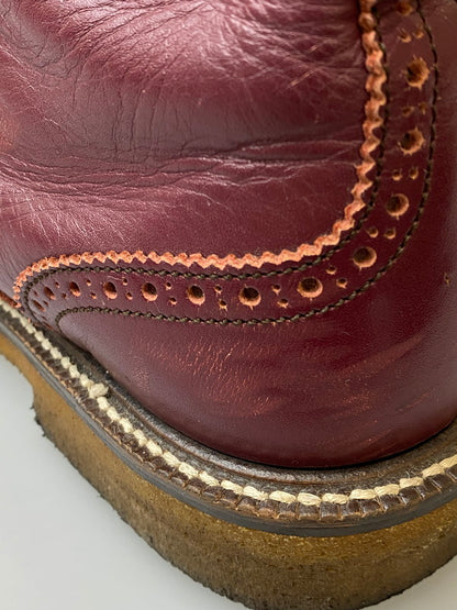 【現状渡し品】【メンズ】 Dry Bones ドライボーンズ GILLIE HALF BOOTS DSHC008 ギリーハーフブーツ 靴 165-251226-yn-19-min サイズ：7 1/2 カラー：バーガンディ 万代Net店