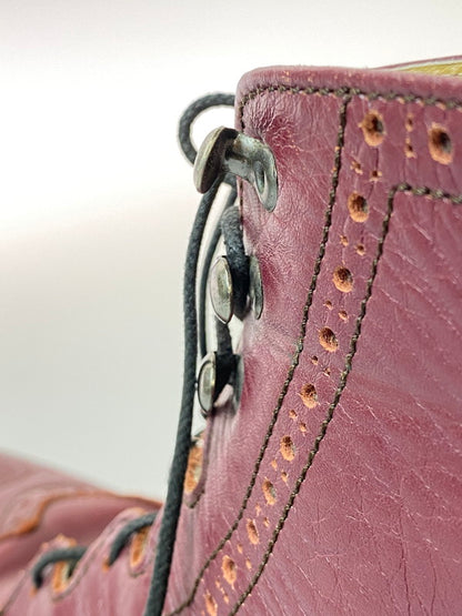 【現状渡し品】【メンズ】 Dry Bones ドライボーンズ GILLIE HALF BOOTS DSHC008 ギリーハーフブーツ 靴 165-251226-yn-19-min サイズ：7 1/2 カラー：バーガンディ 万代Net店