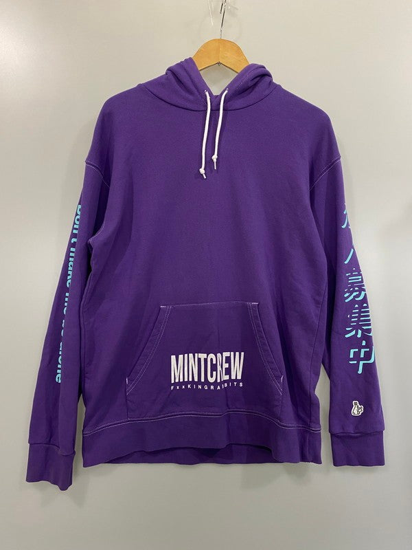 【中古品】【メンズ】 MINTCREW ミントクルー ×FR2 ー エフアールツー 恋人募集中 PULLOVER HOODIE 142-240201-cn-10-min サイズ：M カラー：パープル系 万代Net店