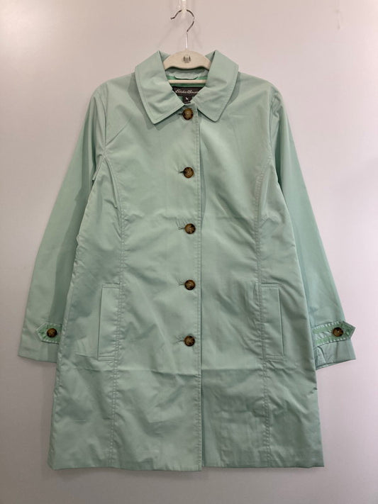 【中古美品】【レディース】 Eddie Bauer エディー・バウアー MINI DOT LONG COAT ミニドット ロングコート アウター 169-241121-cn-06-min サイズ：L カラー：ミントグリーン 万代Net店