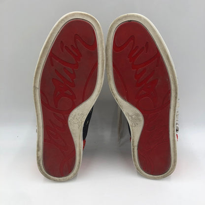 【現状渡し品】【メンズ】 Christian Louboutin クリスチャンルブタン REMIX FLAT PAT HI-CUT SNEAKER スタッズ レザー ハイカット スニーカー 靴 183-251217-ks-20-tei サイズ：41 カラー：マルチカラー 万代Net店