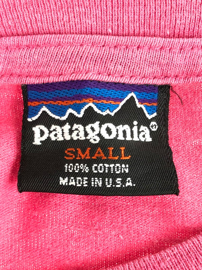 【現状渡し品】【メンズ】 patagonia パタゴニア 90's ENDANGERED SPECIES PRINT S/S TEE 90年代 絶滅危惧種 プリント ショートスリーブ Tシャツ トップス 144-251009-rt-02-tag サイズ：S カラー：ピンク 万代Net店