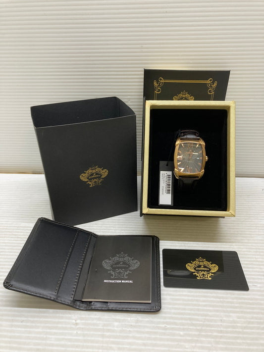 【中古品】【メンズ】 OROBIANCO オロビアンコ OR0079 RETANGORA レッタンゴラ クォーツ時計 腕時計 197-250714-SS-3-min カラー：ブラウン 万代Net店