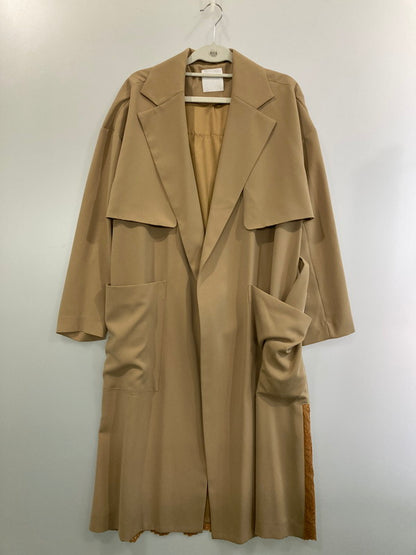 【中古品】【レディース】 CIROI シロイ 317010012006 バックレース切替ロングコート アウター 169-241121-yn-30-min サイズ：F カラー：ベージュ 万代Net店