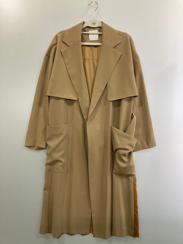 【中古品】【レディース】  CIROI LONG COAT 317010012006 シロイ バックレース切替ロングコート  169-241121-yn-30-min サイズ：F カラー：ベージュ 万代Net店