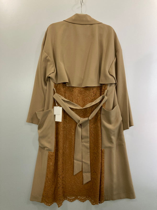 【中古品】【レディース】 CIROI LONG COAT 317010012006 シロイ バックレース切替ロングコート 169-241121-yn-30-min サイズ：F カラー：ベージュ 万代Net店