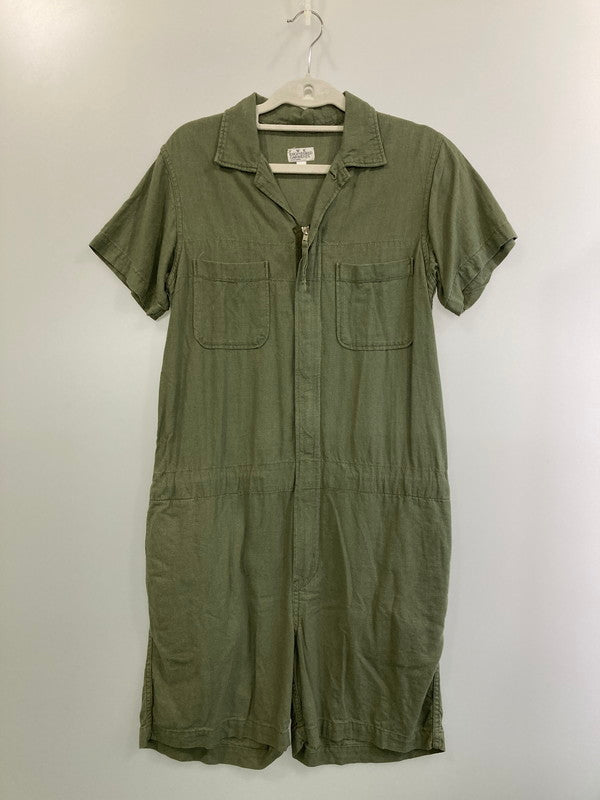 【中古品】【レディース】 FWK by engineered garments エフダブリューケーエンジニアードガーメンツ COMBI SUIT コンビスーツ つなぎ 168-241121-yn-29-min サイズ：2 カラー：オリーブグリーン 万代Net店