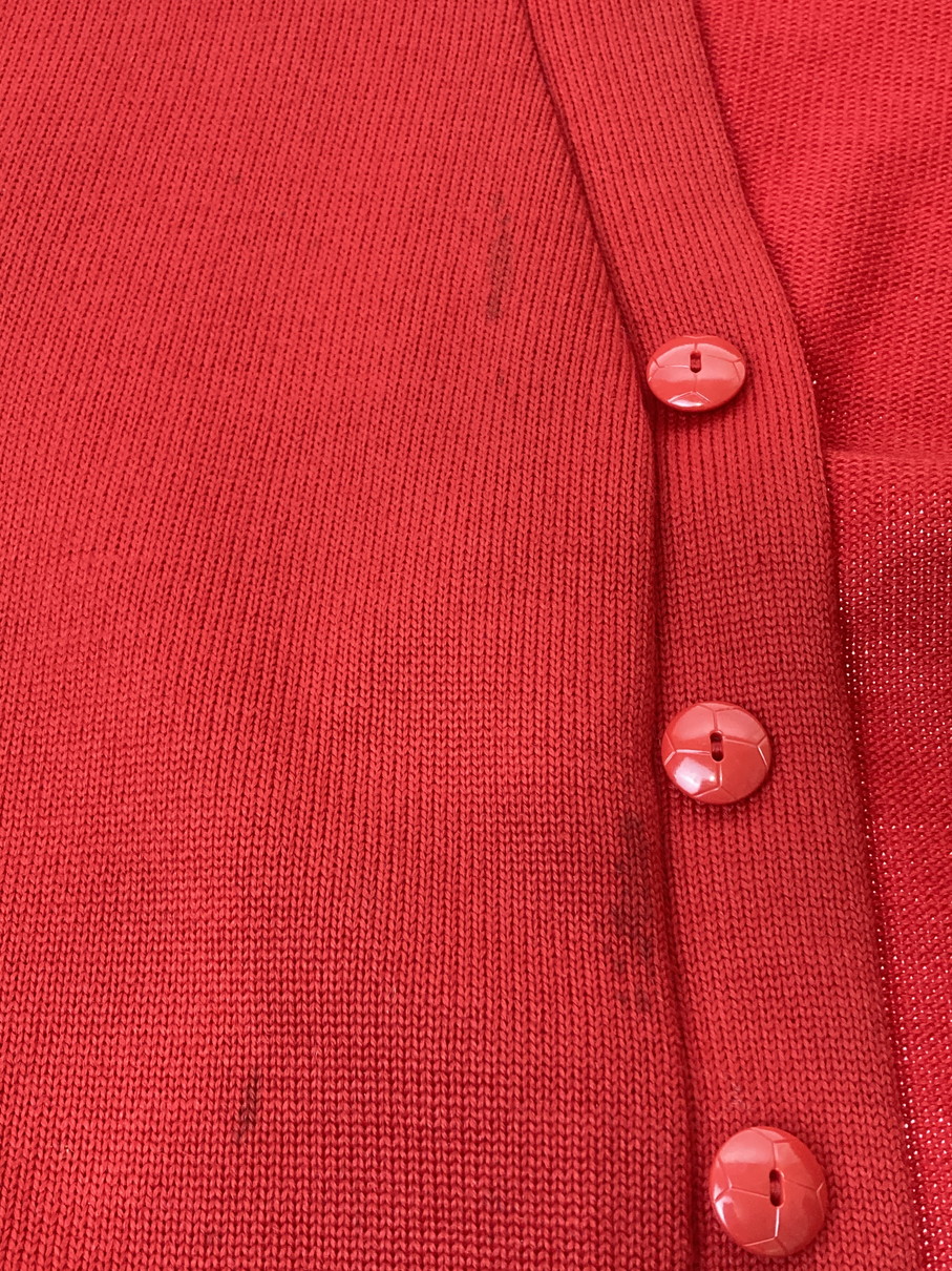 【中古品】【メンズ】 DEHEN ディーエン 50'S CARDIGAN カーディガン ヴィンテージ 146-250928-AS-24-min サイズ：下記参照 カラー：レッド 万代Net店