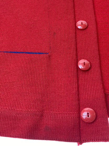 【中古品】【メンズ】 DEHEN ディーエン 50'S CARDIGAN カーディガン ヴィンテージ 146-250928-AS-24-min サイズ：下記参照 カラー：レッド 万代Net店