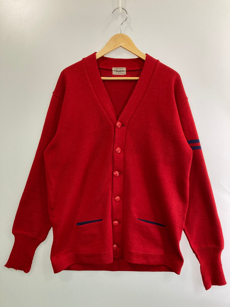 【中古品】【メンズ】 DEHEN ディーエン 50'S CARDIGAN カーディガン ヴィンテージ 146-250928-AS-24-min サイズ：下記参照 カラー：レッド 万代Net店