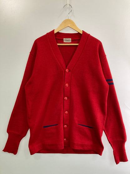 【中古品】【メンズ】 DEHEN ディーエン 50'S CARDIGAN カーディガン ヴィンテージ 146-250928-AS-24-min サイズ：下記参照 カラー：レッド 万代Net店