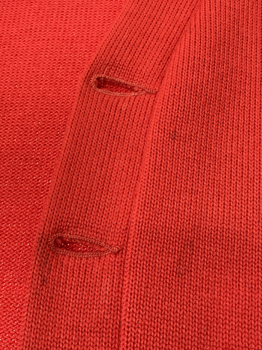 【中古品】【メンズ】 DEHEN ディーエン 50'S CARDIGAN カーディガン ヴィンテージ 146-250928-AS-24-min サイズ：下記参照 カラー：レッド 万代Net店