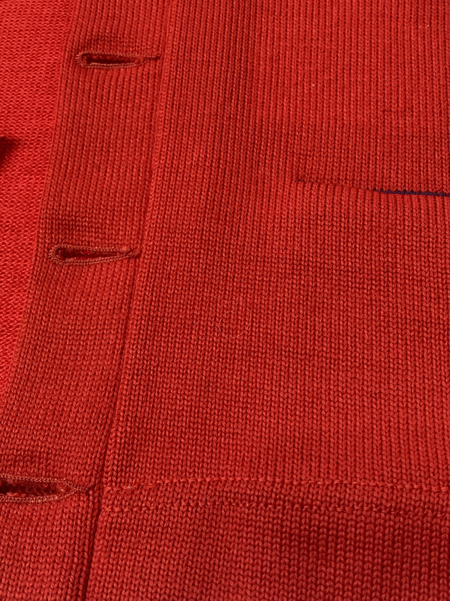 【中古品】【メンズ】 DEHEN ディーエン 50'S CARDIGAN カーディガン ヴィンテージ 146-250928-AS-24-min サイズ：下記参照 カラー：レッド 万代Net店
