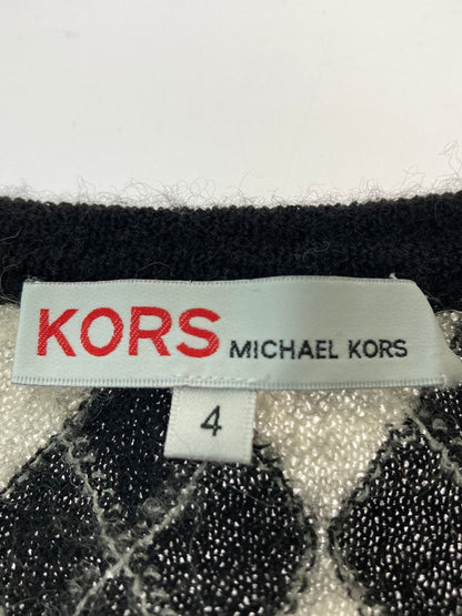 【中古品】【レディース】 Michael Kors マイケルコース KNIT VEST アーガイルアルパカ混ウールニットベスト トップス 170-240731-ks-21-min サイズ：4 カラー：グレー/ブラック 万代Net店